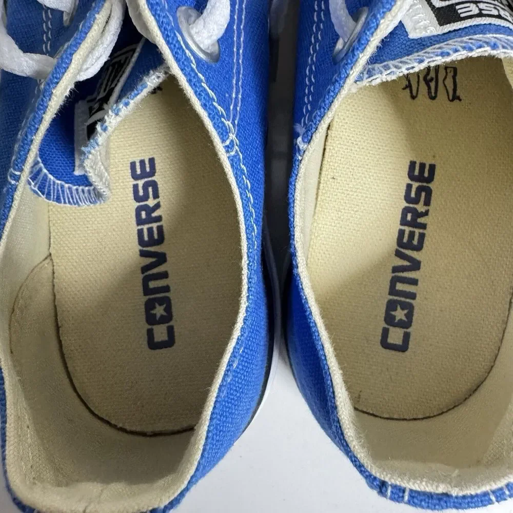Converse Chuck Taylor All Star Low Top Blue Unisex Big Kid Sneakers M4/W6